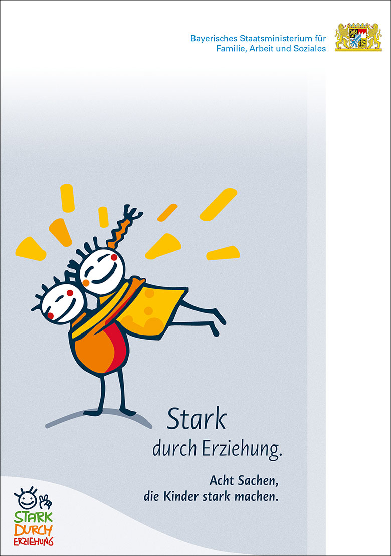 Titelbild der Broschüre „Stark durch Erziehung